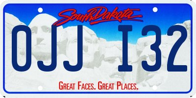 SD license plate 0JJI32