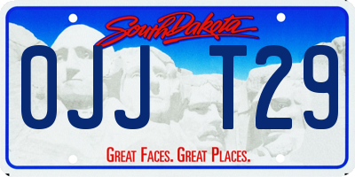 SD license plate 0JJT29
