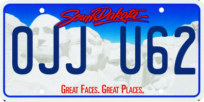 SD license plate 0JJU62