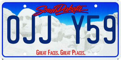 SD license plate 0JJY59