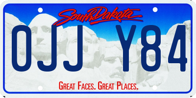 SD license plate 0JJY84