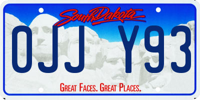 SD license plate 0JJY93