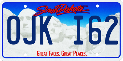SD license plate 0JKI62