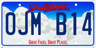 SD license plate 0JMB14