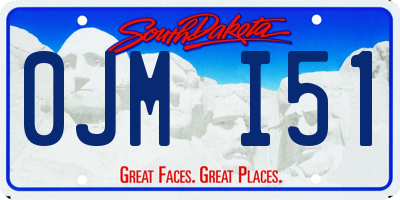 SD license plate 0JMI51