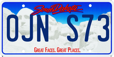 SD license plate 0JNS73