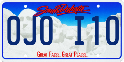 SD license plate 0JOI10