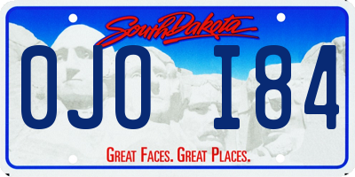 SD license plate 0JOI84