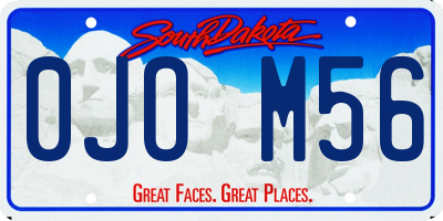 SD license plate 0JOM56