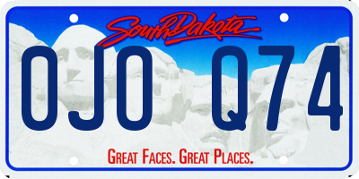 SD license plate 0JOQ74
