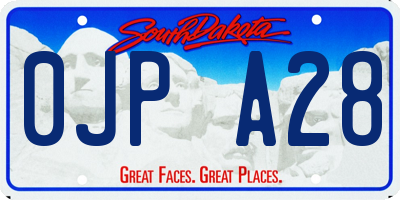 SD license plate 0JPA28