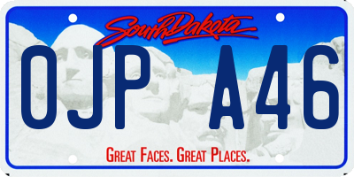 SD license plate 0JPA46