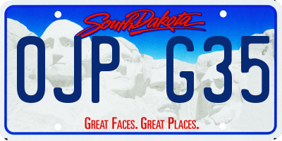 SD license plate 0JPG35
