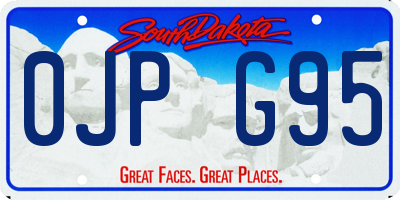 SD license plate 0JPG95