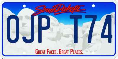 SD license plate 0JPT74