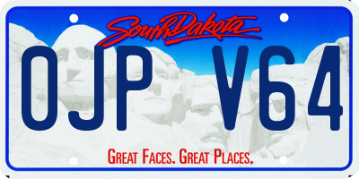 SD license plate 0JPV64