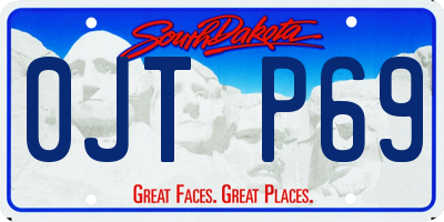 SD license plate 0JTP69