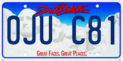 SD license plate 0JUC81