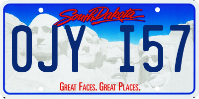 SD license plate 0JYI57
