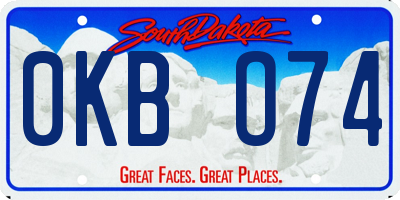 SD license plate 0KBO74