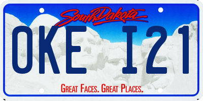 SD license plate 0KEI21