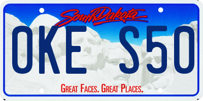 SD license plate 0KES50