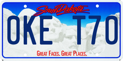 SD license plate 0KET70