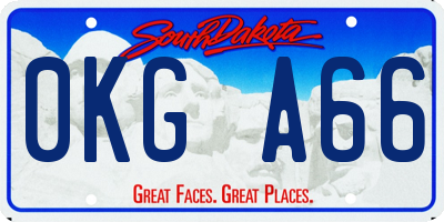 SD license plate 0KGA66