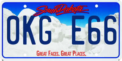 SD license plate 0KGE66