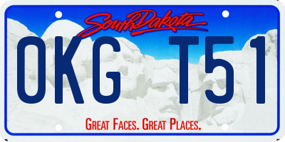 SD license plate 0KGT51