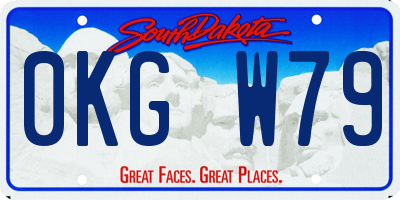 SD license plate 0KGW79