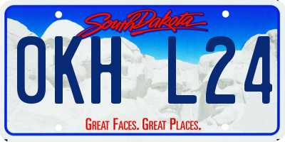 SD license plate 0KHL24