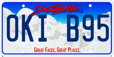 SD license plate 0KIB95