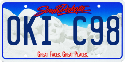 SD license plate 0KIC98