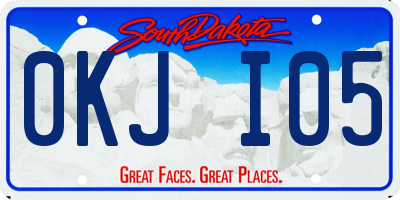 SD license plate 0KJI05