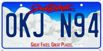SD license plate 0KJN94