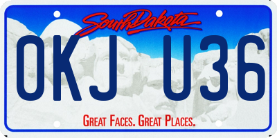 SD license plate 0KJU36