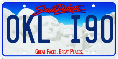 SD license plate 0KLI90