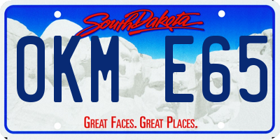 SD license plate 0KME65
