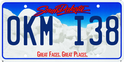 SD license plate 0KMI38