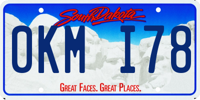 SD license plate 0KMI78