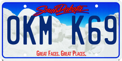 SD license plate 0KMK69