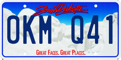 SD license plate 0KMQ41