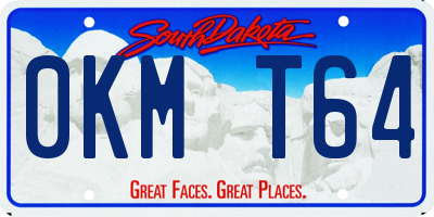 SD license plate 0KMT64