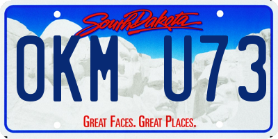 SD license plate 0KMU73