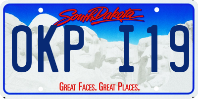 SD license plate 0KPI19