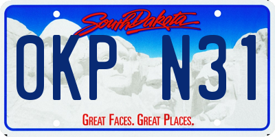 SD license plate 0KPN31