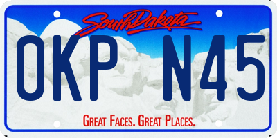 SD license plate 0KPN45