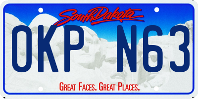SD license plate 0KPN63