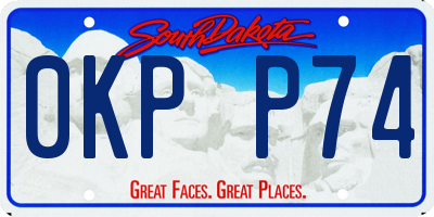 SD license plate 0KPP74